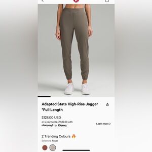 Adapted state pant size 2